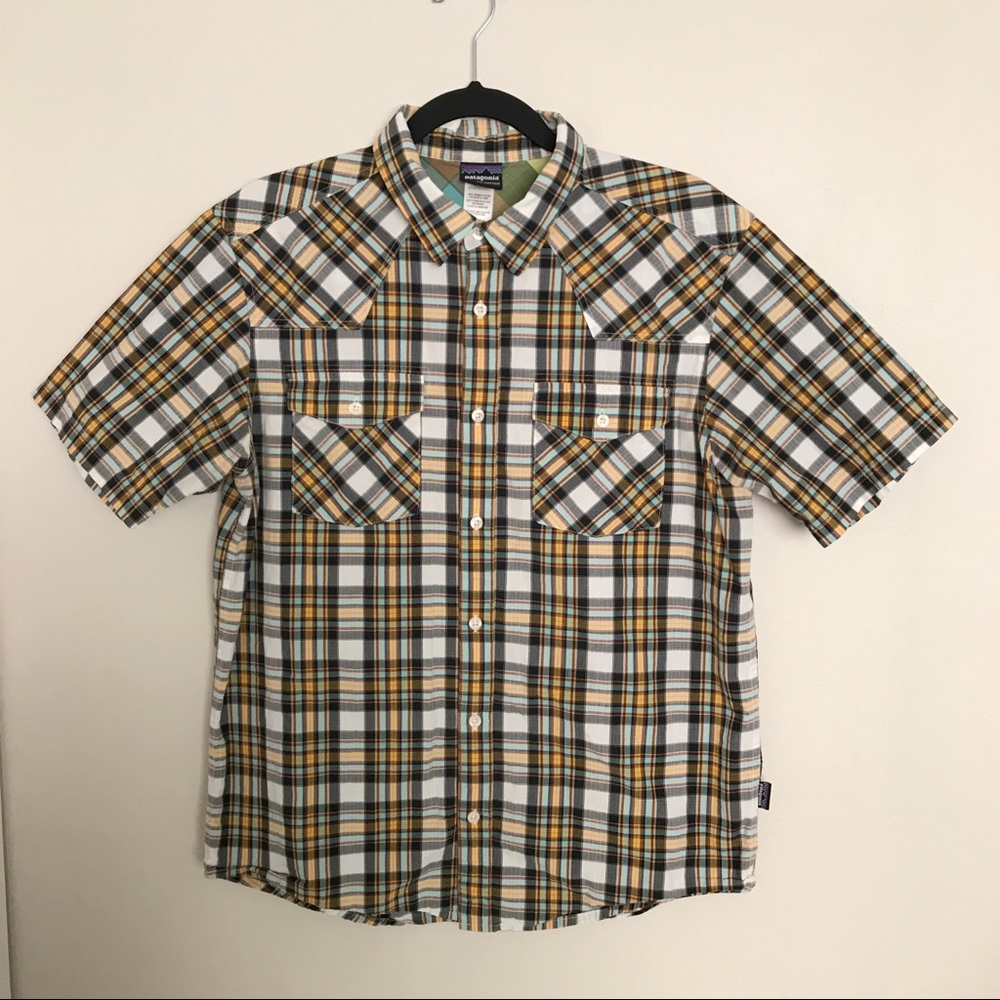 Patagonia Plaid Three Trees Organic Cotton Shirt M